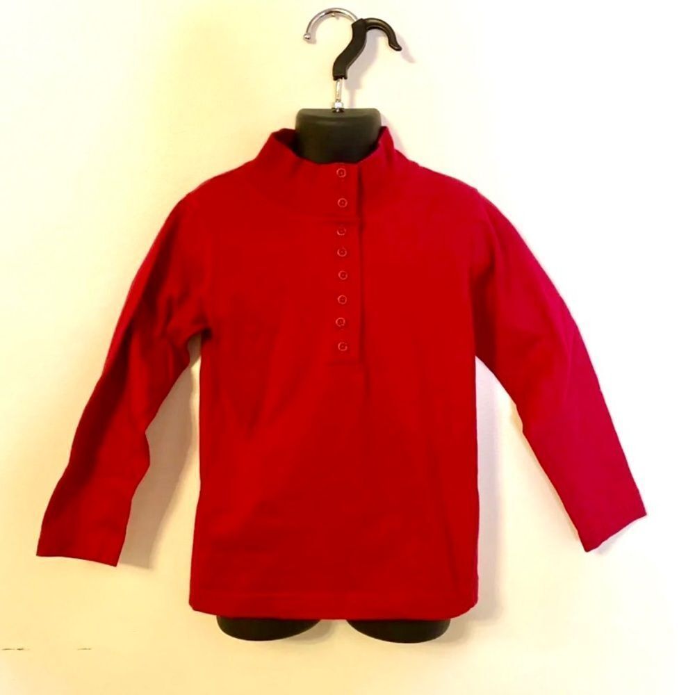 Vintage‎ 1990s Land’s End Long Sleeve Henley Button Shirt